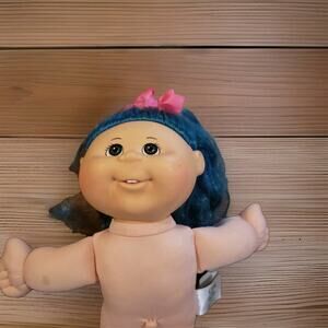 Cabbage Patch Kids Jazwares Blue Hair Soft Body Doll 14” CPK Xavier Roberts